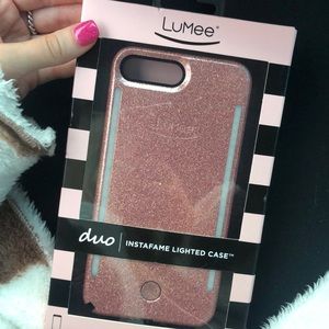 LuMee Pink Case for iPhone 8plus